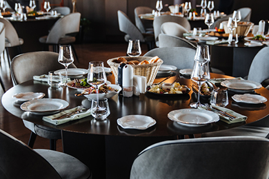 well-furnished dining area